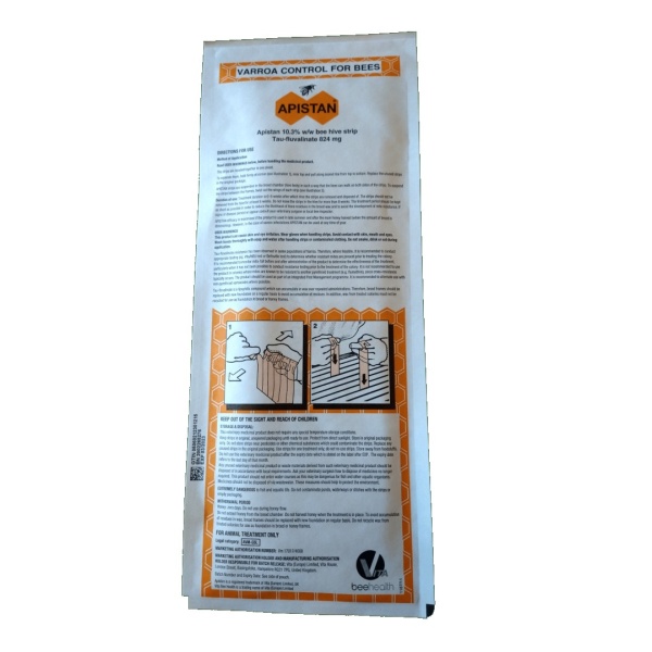 Apistan Varroa Control - By VITA - Pack of 10 Strips - Exp Mar 2027