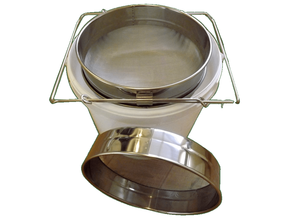 Double Honey Strainer - Stainless Steel - with adjustable arms