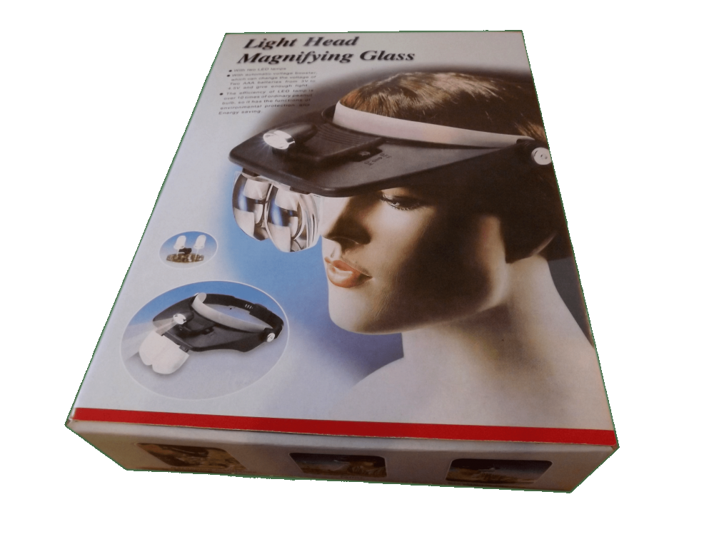 Head Lamp with Magnifying glass
