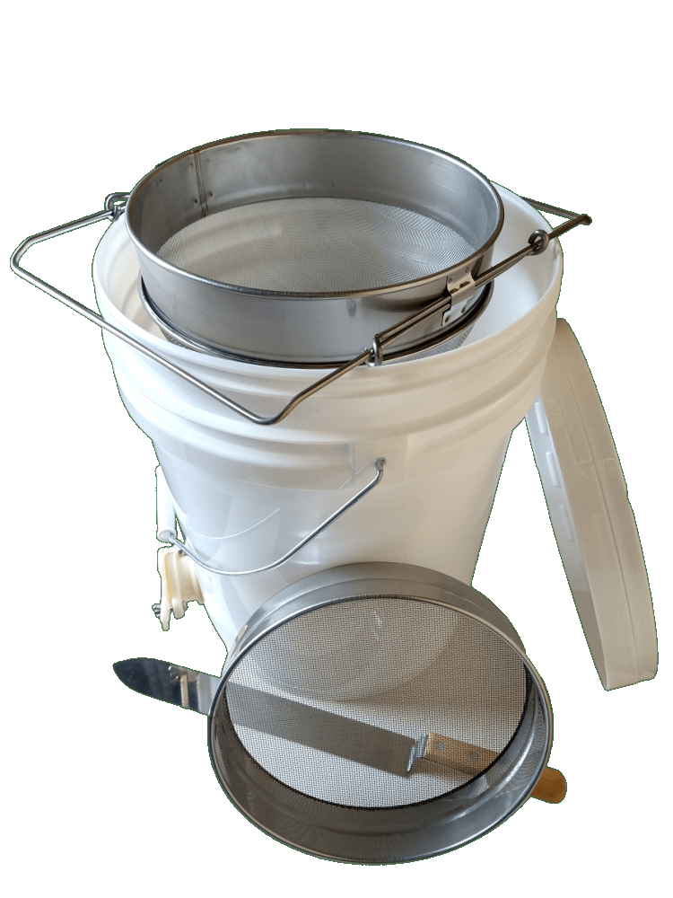 20L Honey Settling Tank with Gate and Double Honey Strainer and Uncapping Knife