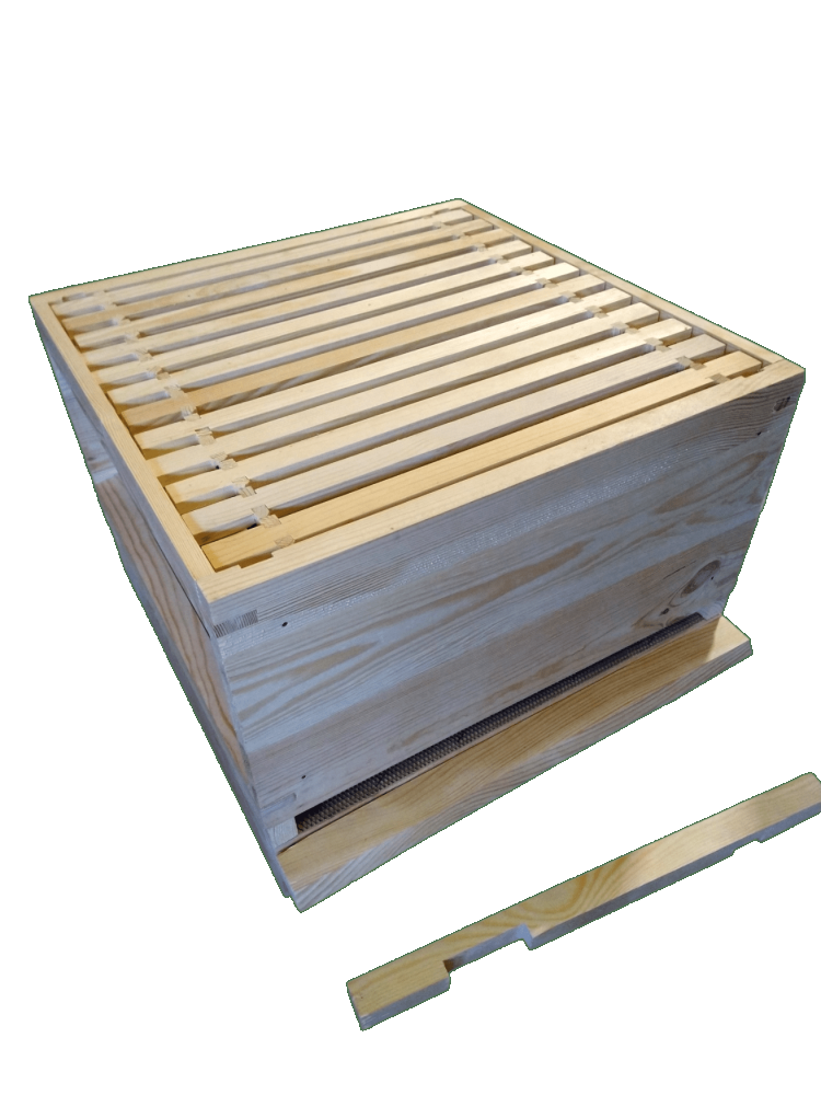 A Pine National Beehive with no Supers
