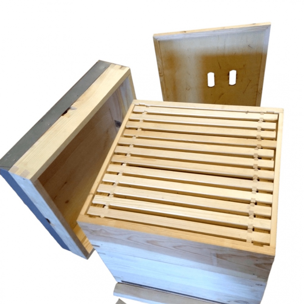 Pine National Beehive with 2 Supers