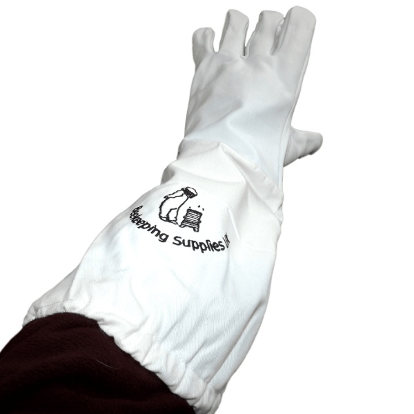 BKSUK - Long Sleeve Cotton and Leather Gloves