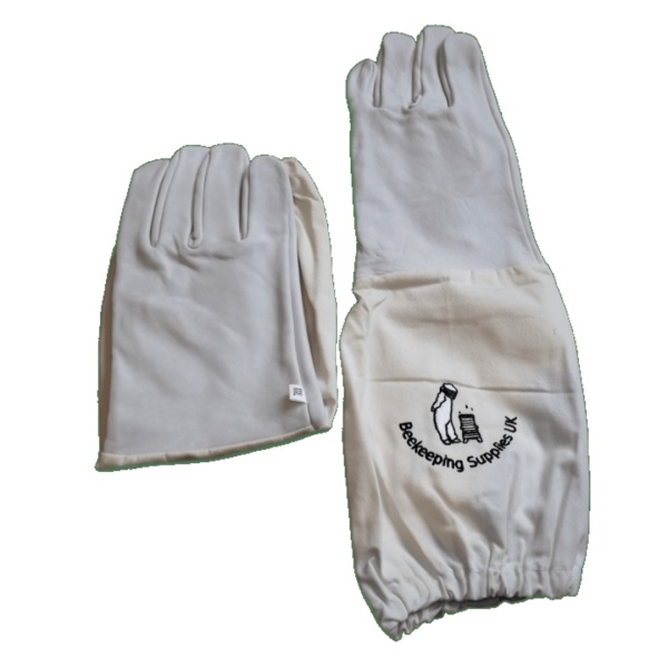 BKSUK - Long Sleeve Cotton and Leather Gloves