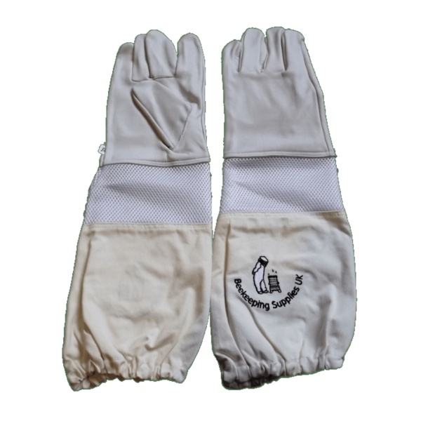 BKSUK - Ventilated Long Sleeve Cotton and Leather Gloves