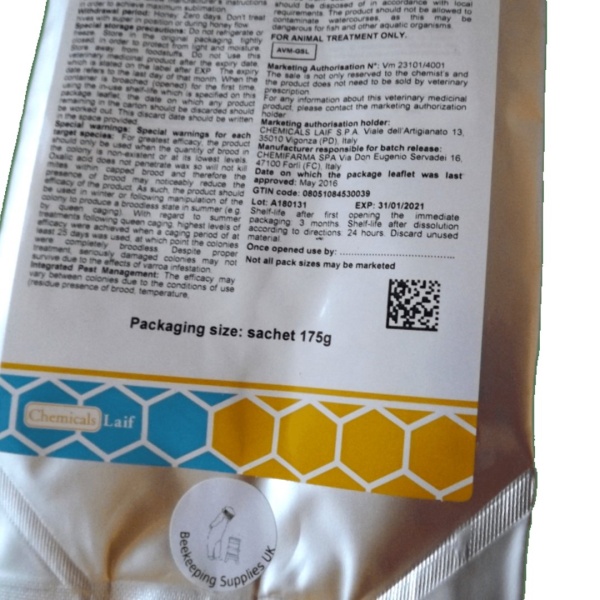 Api-Bioxal  (175g) - Varroa Control - For up to 50 hives