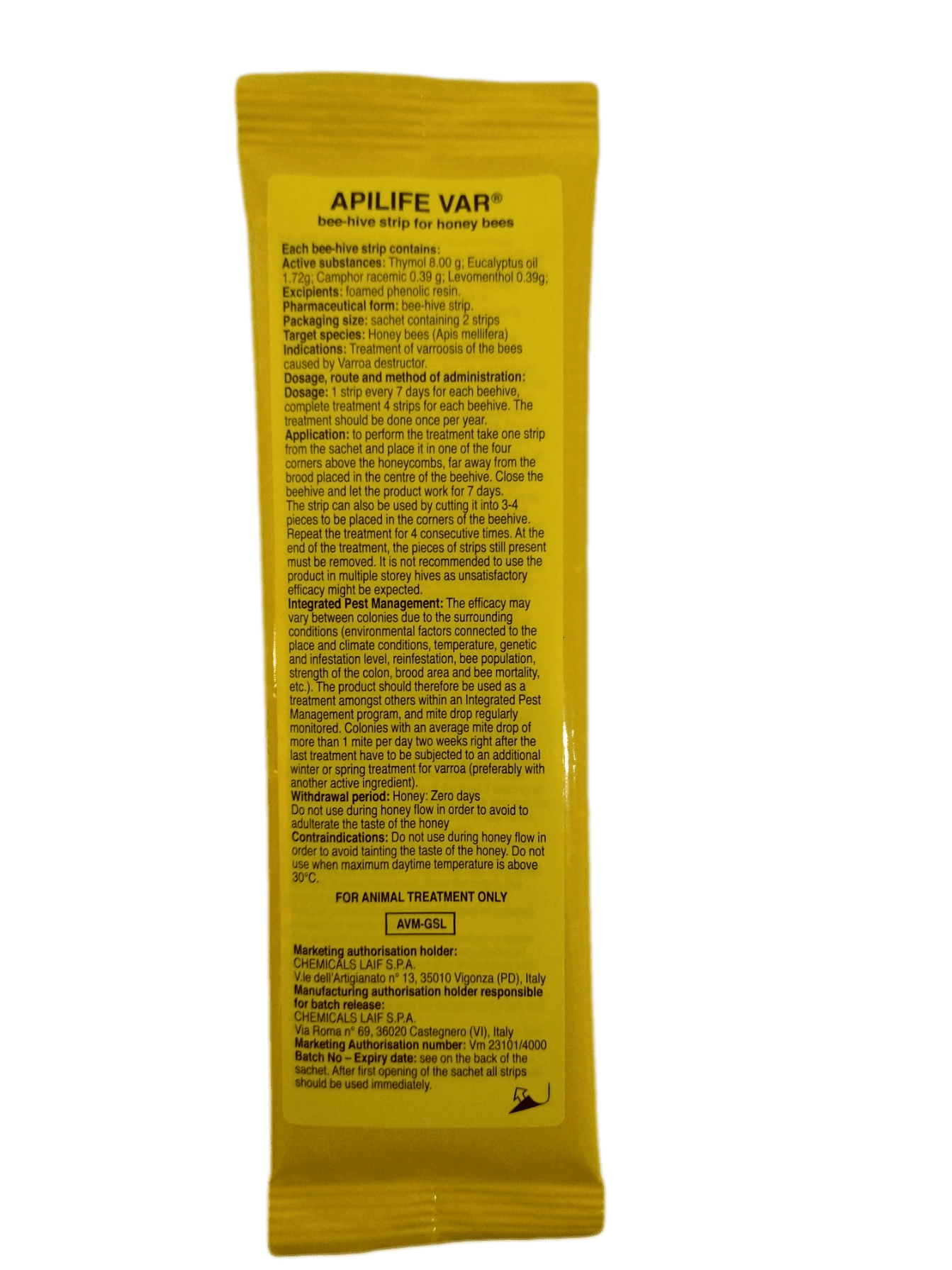ApiLife Var - Use by April 2025